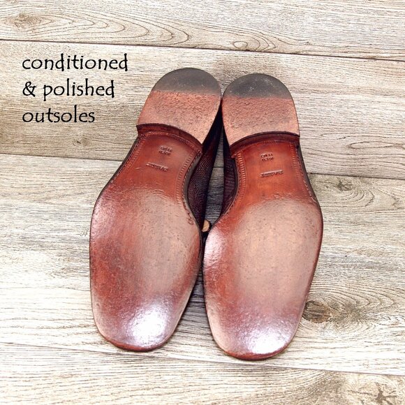 $895 Nordstrom BALLY Genuine Lizard Loafer 11 D Brown * add $15 Cedar Trees - Picture 3 of 14